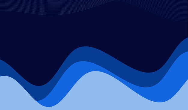 vector blue wave presentation background