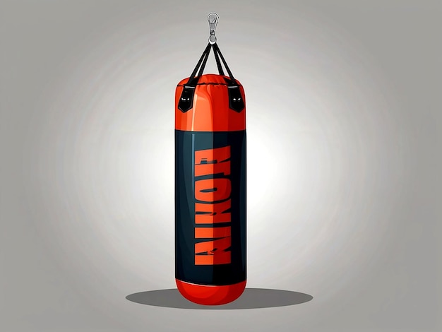 vector Boxing bag for sports fitness equipment vector illustration for design and decoration in cart