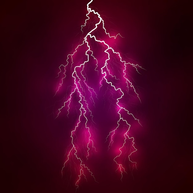 Vector bright lightning on a background