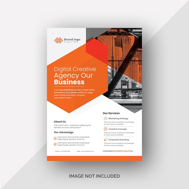 Vector vector brochure corporate design template