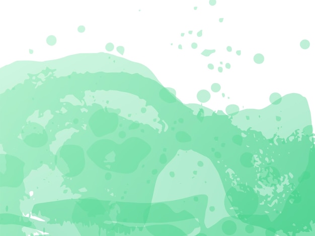 Vector Brush Stroke. Abstract Fluid Splash. Watercolor Textured Background.  Isolated Splash on White Backdrop. Green and Teal Gradient Paintbrush. Sale Banner Brushstroke.