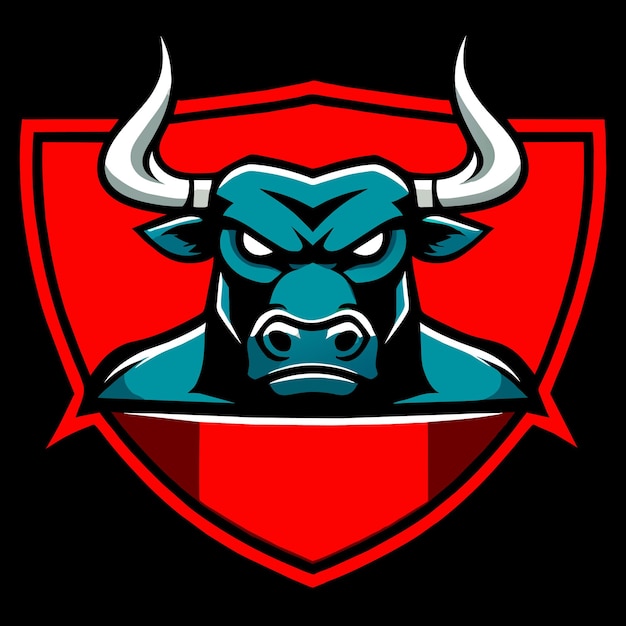 Vector Bull Illustration with Moody Visuals