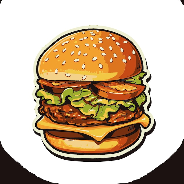 Vector Burgers Design Gems Burger Vector Illustration Selection