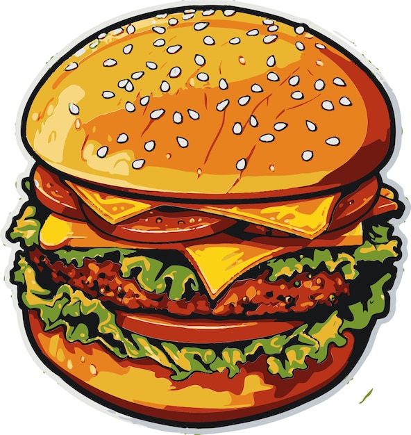 Vector Burgers Visual Delights Burger Vector Designs for Projects