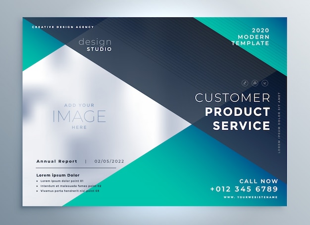 vector business brochure presentation template design 