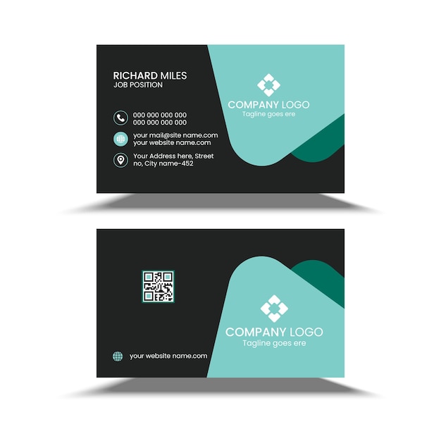 vector business card design template