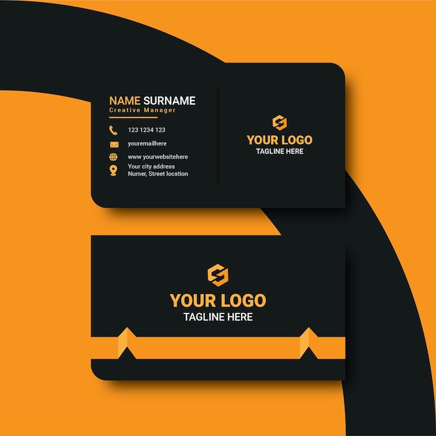 Vector business card template