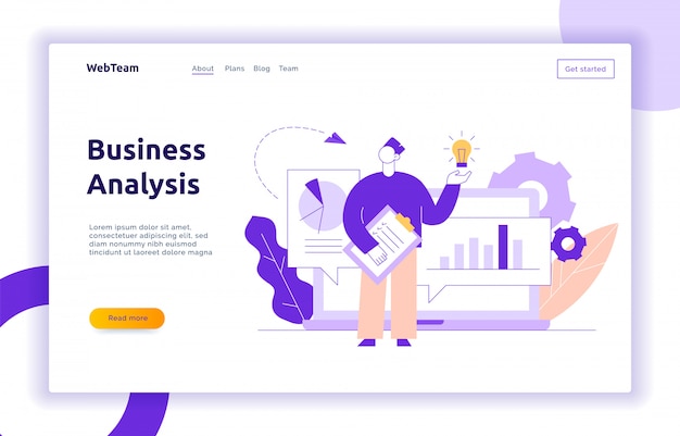 Vector business and finance design concept  