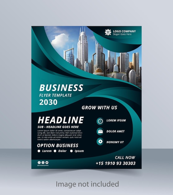 vector business flyer design