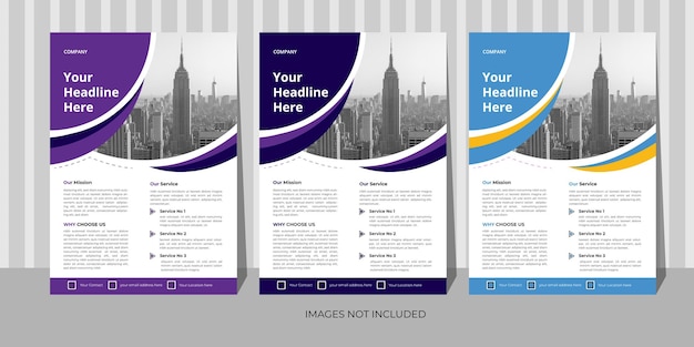 Vector business flyer template illustration