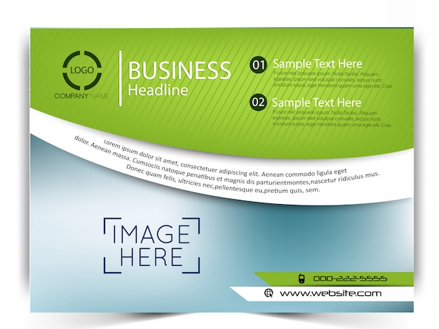 Vector business flyer template