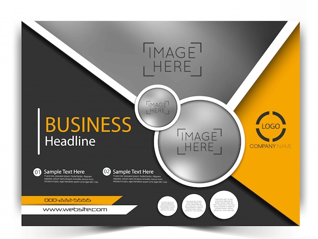 Vector business flyer template