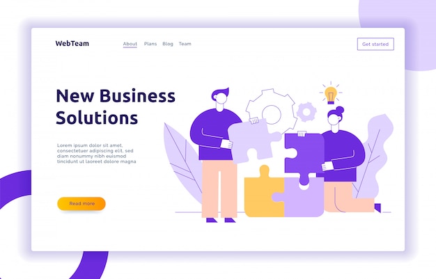 Vector business and idea design concept  