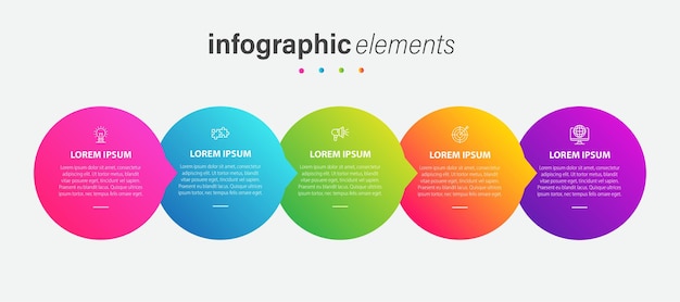 Vector business info graphic time line steps info graphics template design