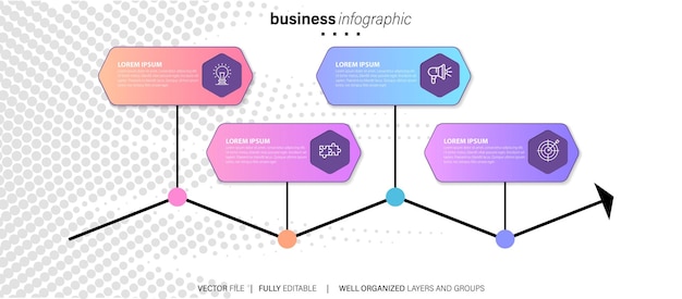 Vector business infographic template