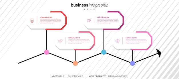 Vector business infographic template