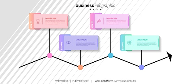 Vector business infographic template