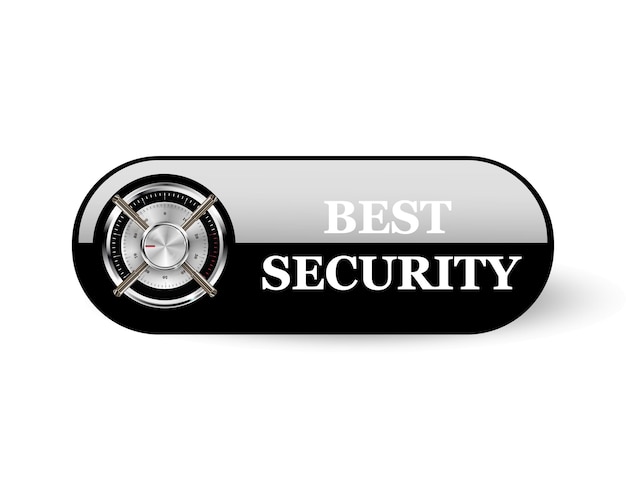 Vector button best security with 100 protection