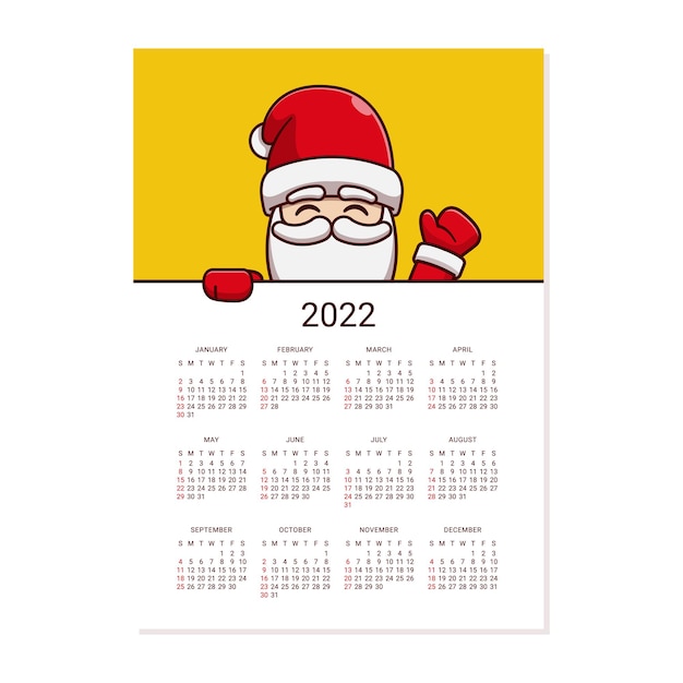 Vector calendar template design