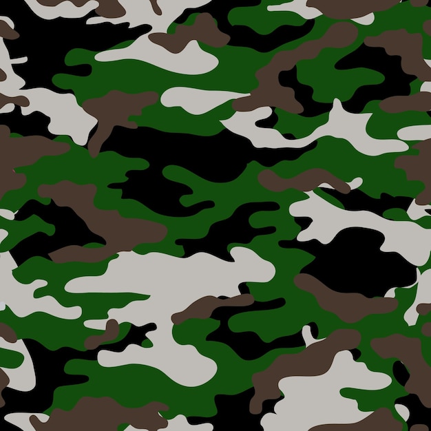 Vector camouflage pattern for clothing design Trendy camouflage military pattern