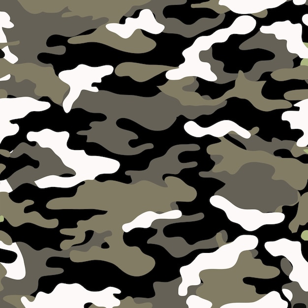 Vector camouflage pattern for clothing design trendy camouflage military pattern