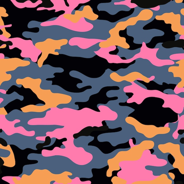 Vector camouflage pattern for clothing design trendy camouflage military pattern