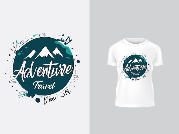 Vector vector camping tshirt design