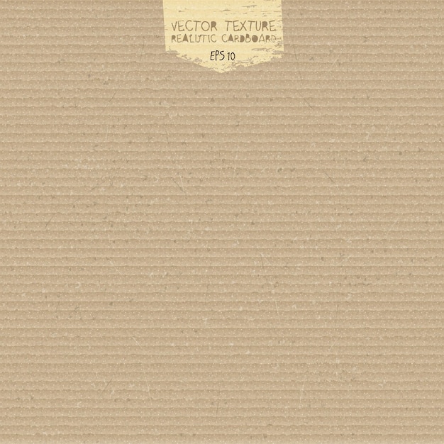 Vector vector cardboard texture. realistic cardboard background. paper