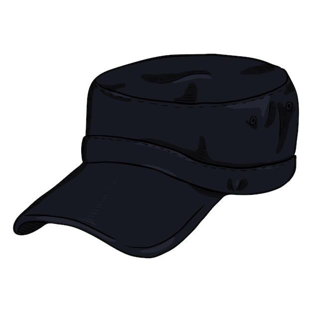 Vector Cartoon Army Cap Summer Military Head Gear