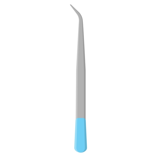 Vector cartoon dental tweezers or cotton pliers.