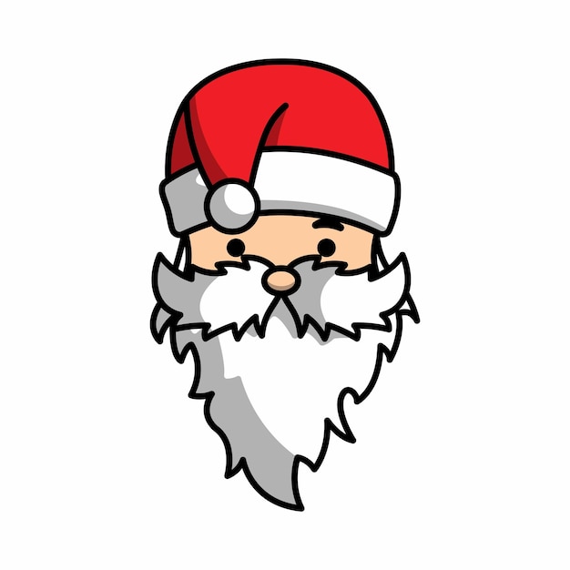 Vector vector cartoon santa claus christmas greeting for christmas celebration