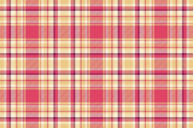 Vector check texture of textile background seamless with a fabric tartan pattern plaid