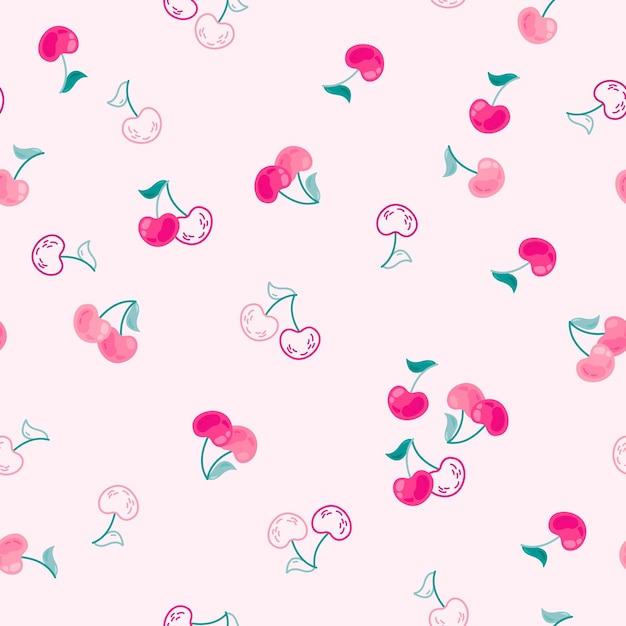 Vector cherry pattern