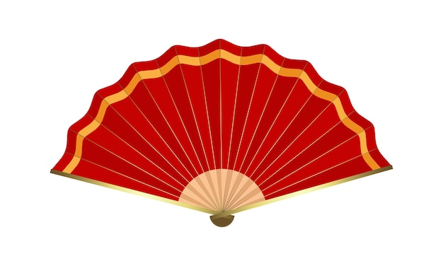 Vector vector chinese fan vector on a white background