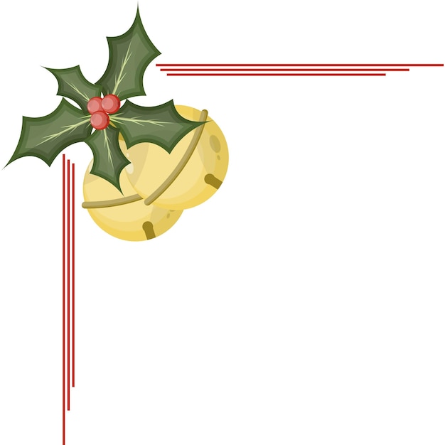 vector christmas background corner