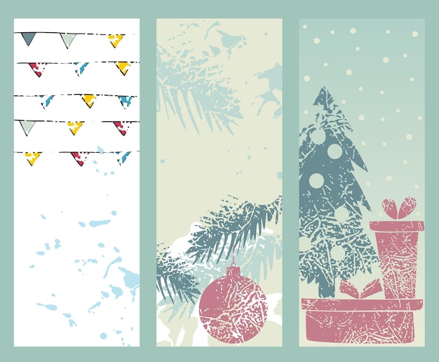 Vector Christmas banners