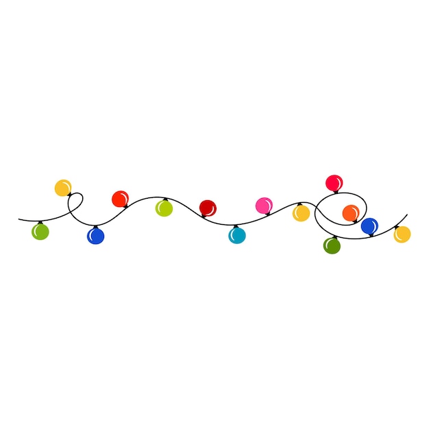 Vector of the Christmas lights