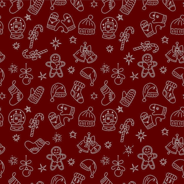 Vector Christmas seamless pattern