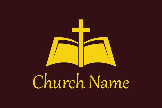 Vector church Christian logo design