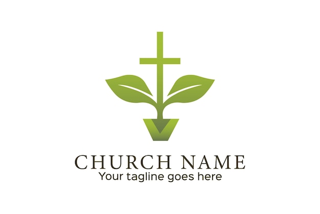 Vector church Christian logo design