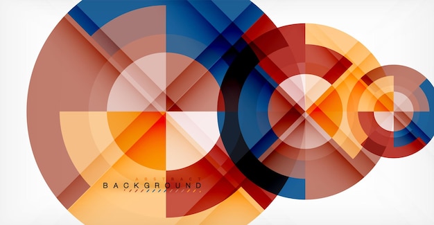 Vector circle abstract background