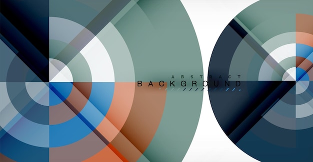 Vector circle abstract background