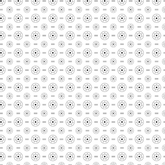 Vector circle pattern design with black and white colour