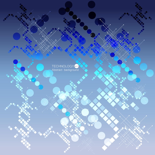 Vector circuit board illustration Abstract technology EPS 10