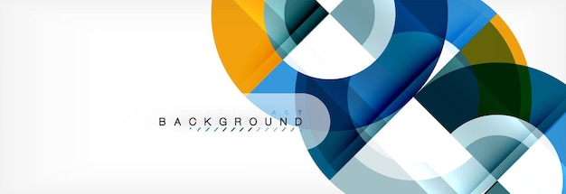 Vector circular abstract background