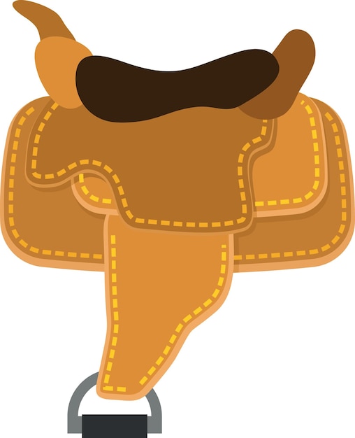 Vector Clip Art Of A Saddle Isolated On Transparent Background