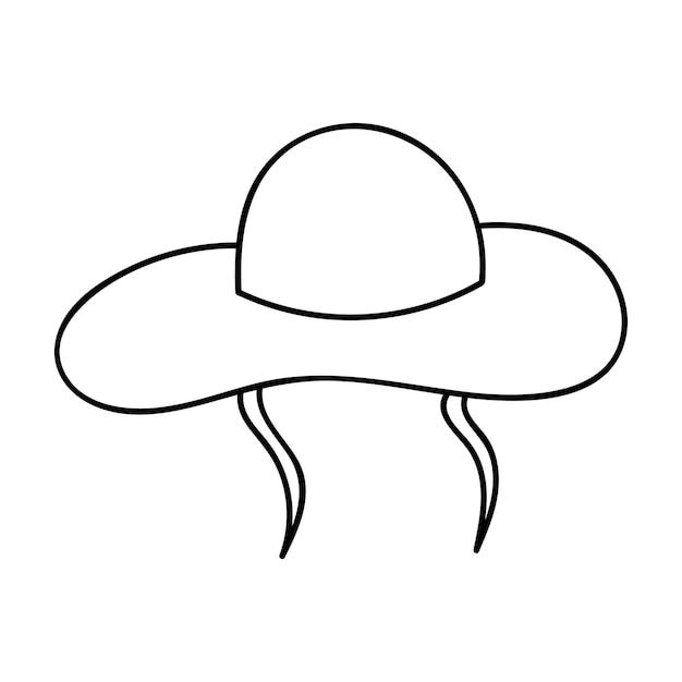 Vector clipart of summer hat