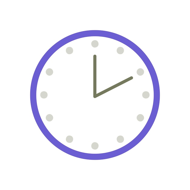 Vector clock vector illustration on white background