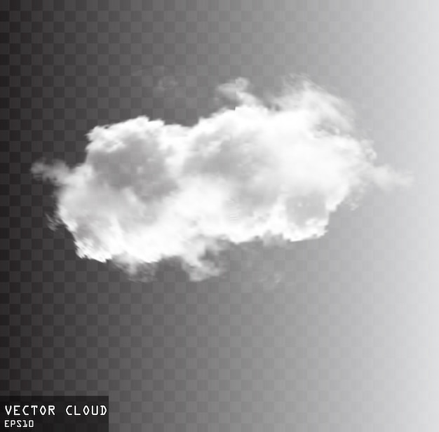 Vector cloud shape illustration