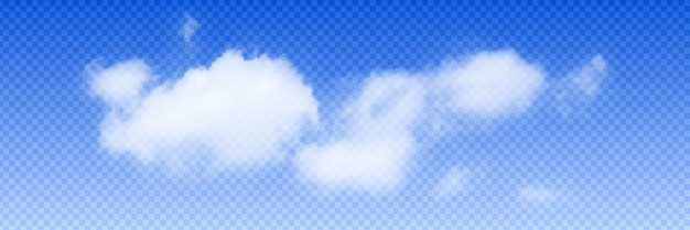 Vector cloud on a transparent background realistic vector drawing